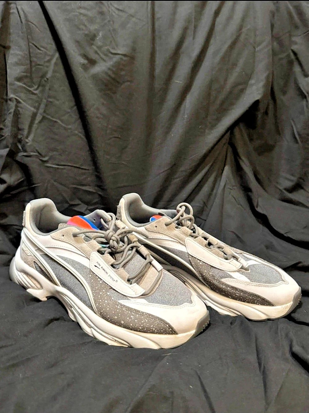 Puma RS-Connect Sneakers Gray & White US 10.5 Like New
